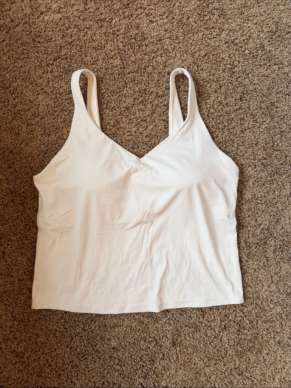 Offline by Aerie White Longline Sports Bra with Inserts - XL